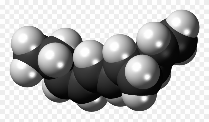 Dictyopterene B Molecule Spacefill - Illustration Clipart