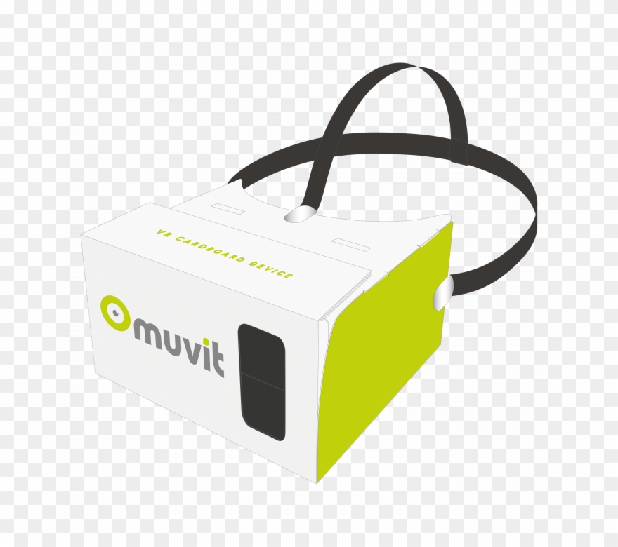 Muvit Cardboard Vr Mobile Phone 3d Headset Clipart