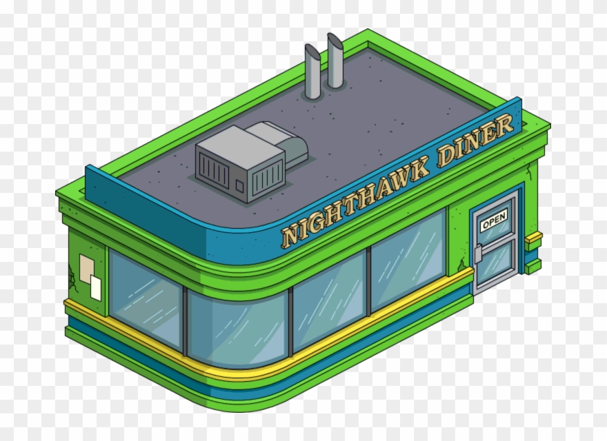Nighthawk Diner - The Simpsons: Tapped Out Clipart