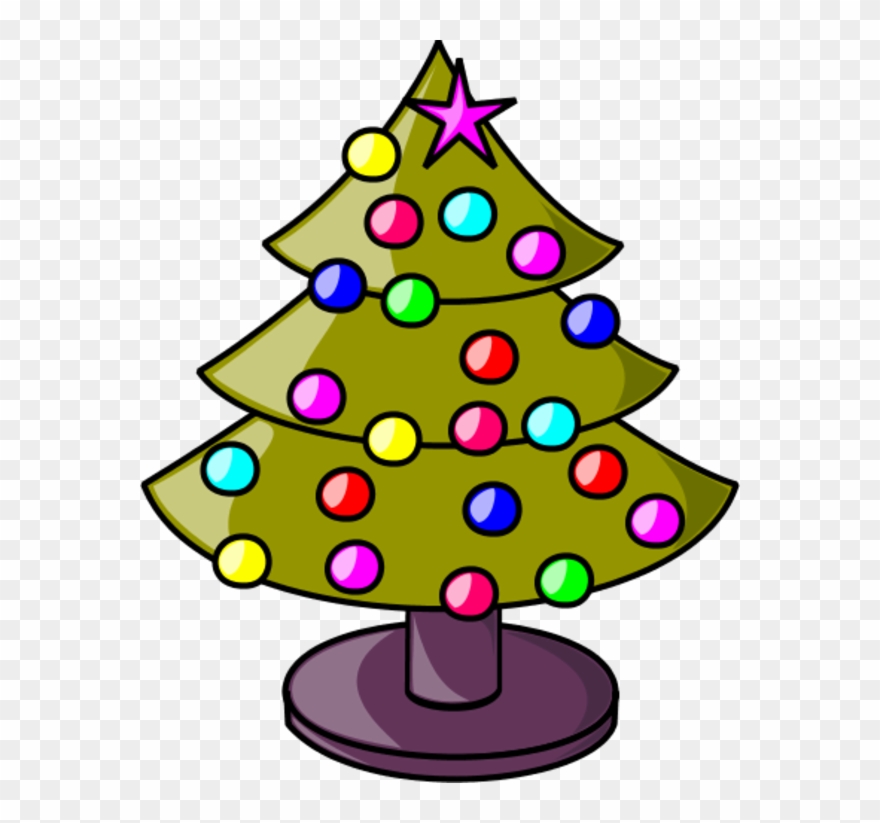 Christmas Tree Vector Clip Art - Animated Christmas Tree - Png Download