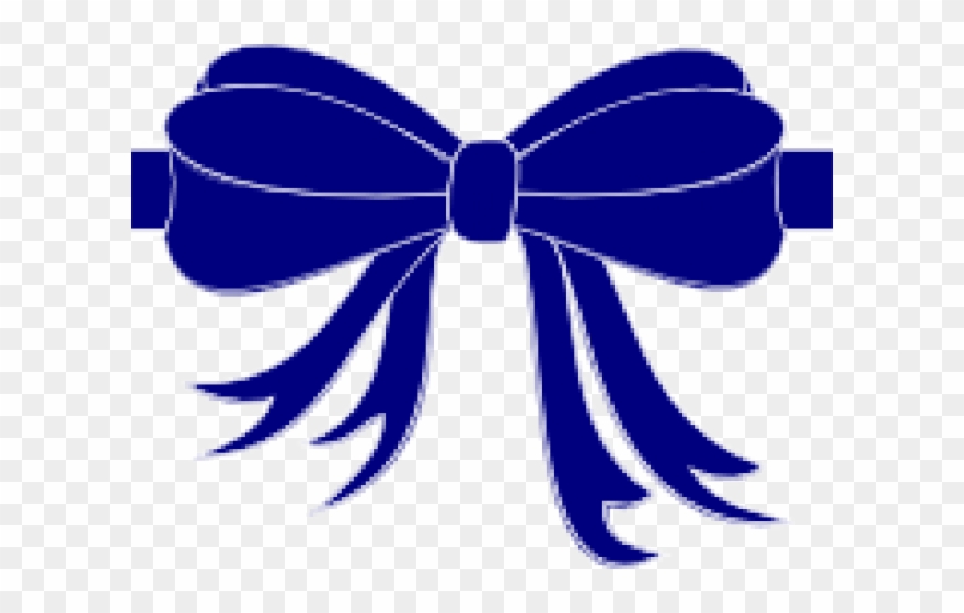 Royal Ribbon Cliparts - Black Bow Clip Art - Png Download