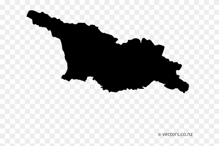 Blank Vector Map Of Georgia - Georgia Map Vector Clipart
