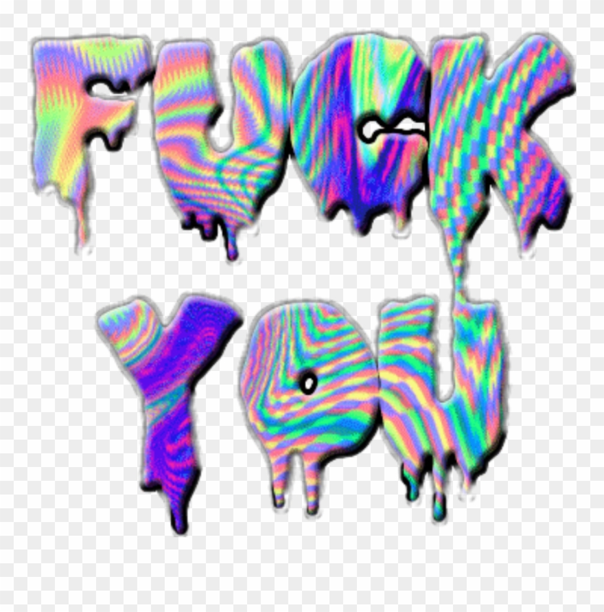 Pixel Pixelart Overlay Tumblr Aesthetic Vapor Wave - Fuck You Gif Png Clipart