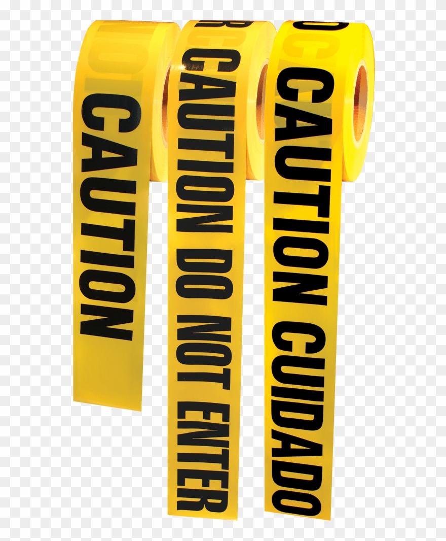 Caution Tape Rolls - Police Yellow Tape Gif Clipart