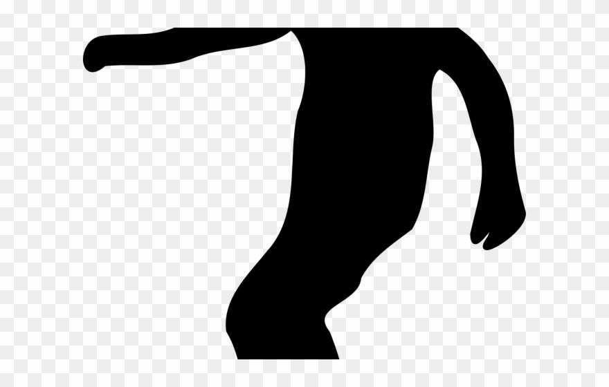 Silhouette Clipart Soccer - Clip Art - Png Download