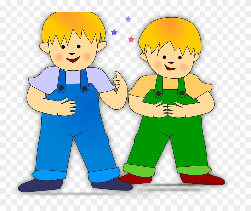 Banner Royalty Free Little Nice Free On Dumielauxepices - Two Boys Clip Art - Png Download