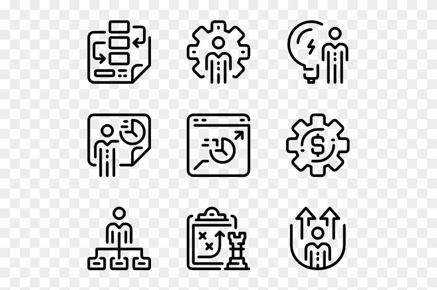 Business Strategy - Webdesign Icons Clipart