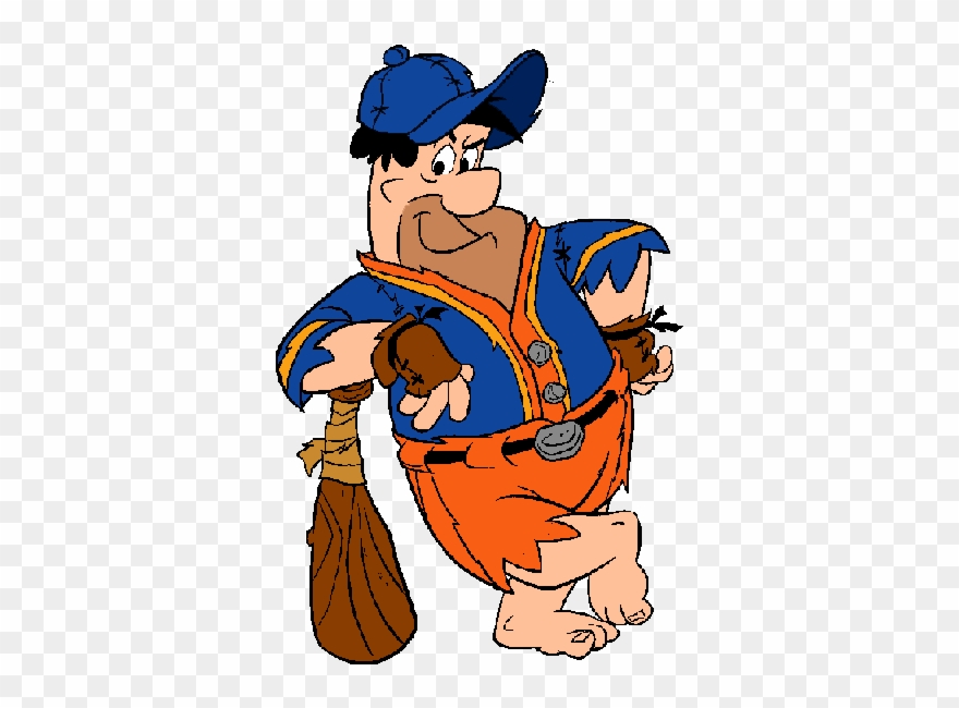 Flintstones Drawing Rubble - Fred Flintstone Baseball Clipart