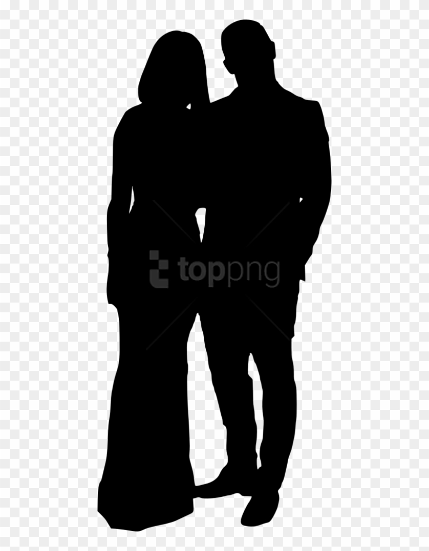 Silhouette Images Of Couples - Transparent Couple Silhouette Png Clipart
