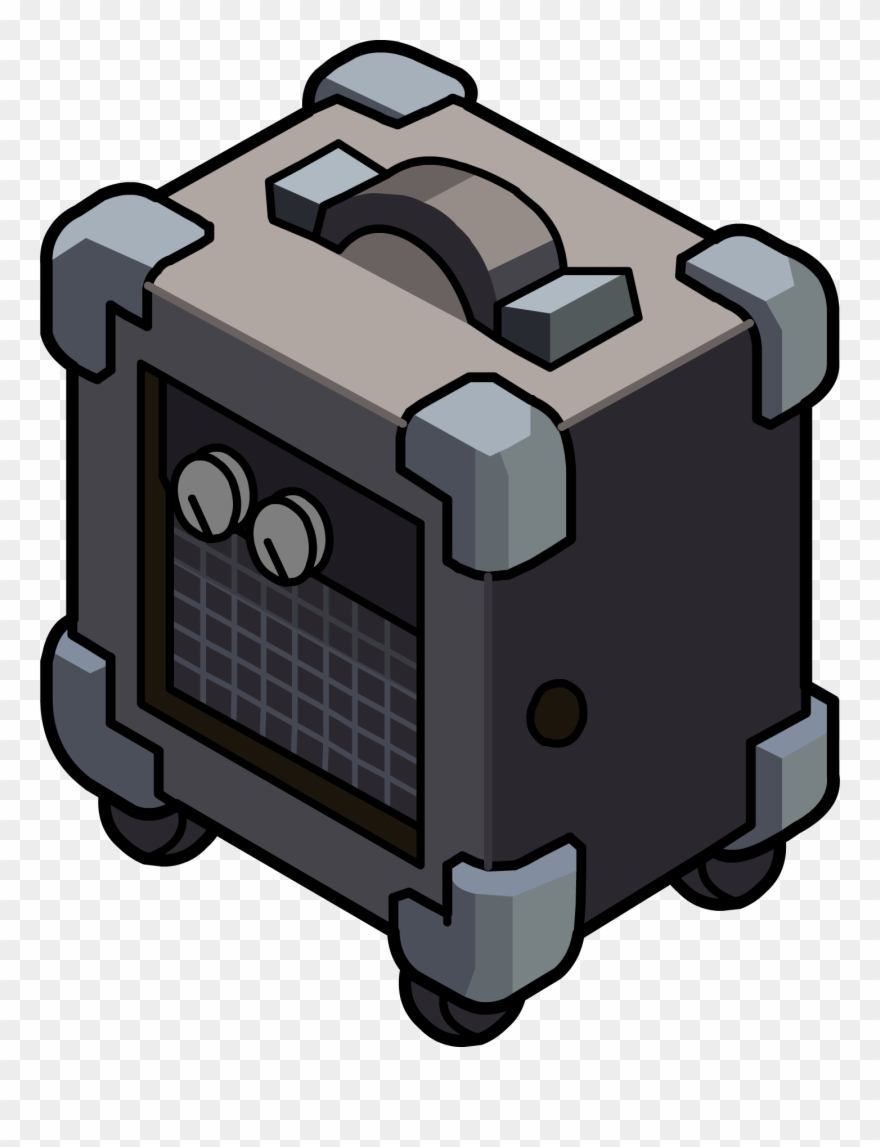 Rock Out Amp - Guitar Amp Club Penguin Clipart