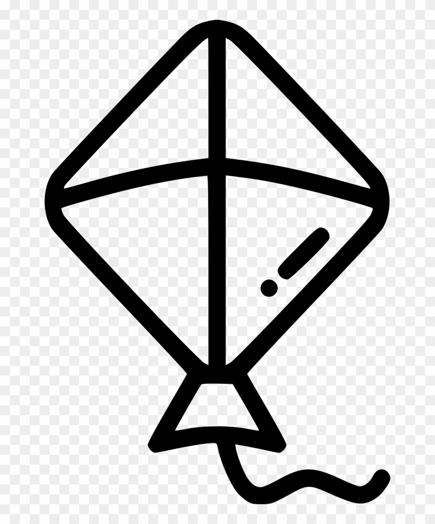 Kite Fly Flying Comments - Line Art Of Kite Clipart