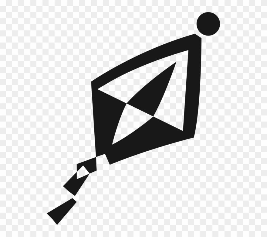 Vector Illustration Of Tethered Heavier Than Air Flying - Graphic Design Clipart