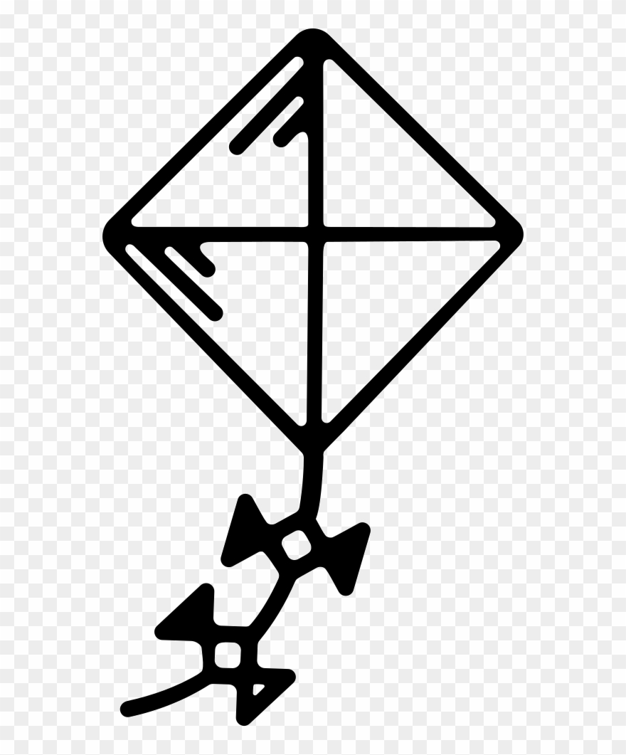 Transparent Flying Kite Clipart