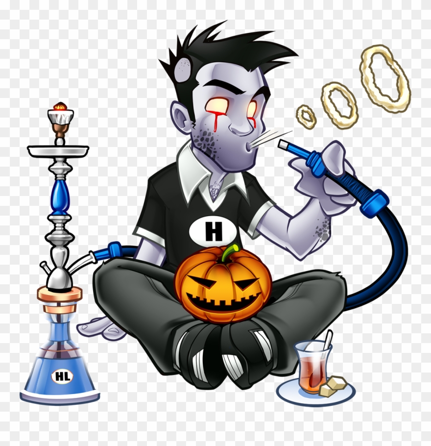 Our Reader Score - Smiling Hookah Mascot Round Ornament Clipart