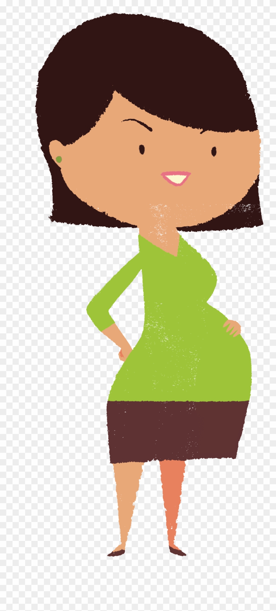 Pregnant Green - Morning Sickness Clipart