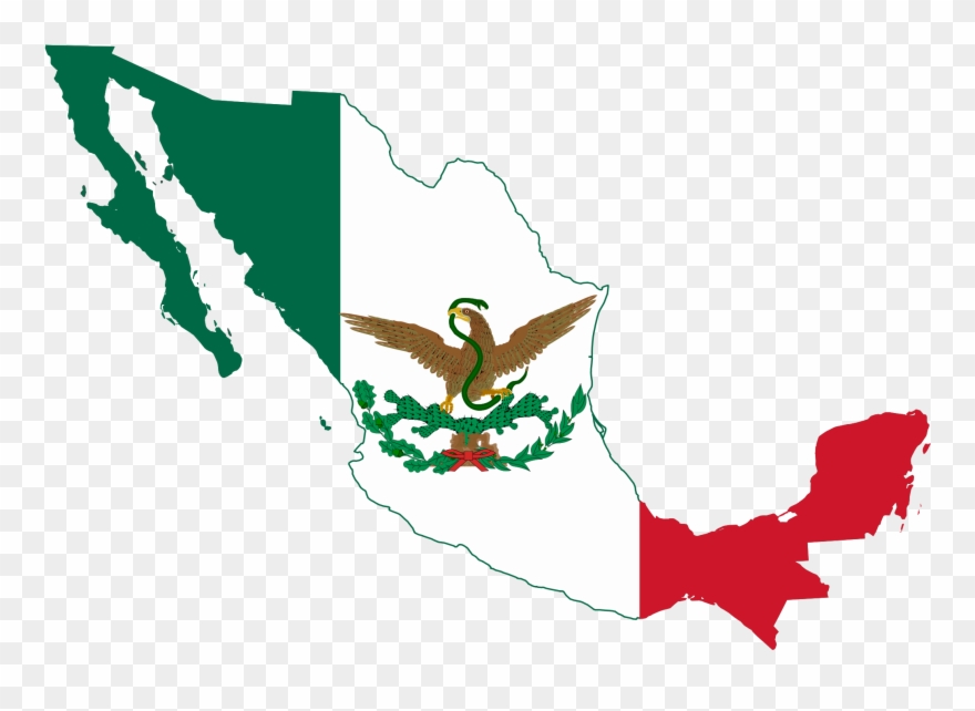Open - Mexican Flag Clipart - Png Download