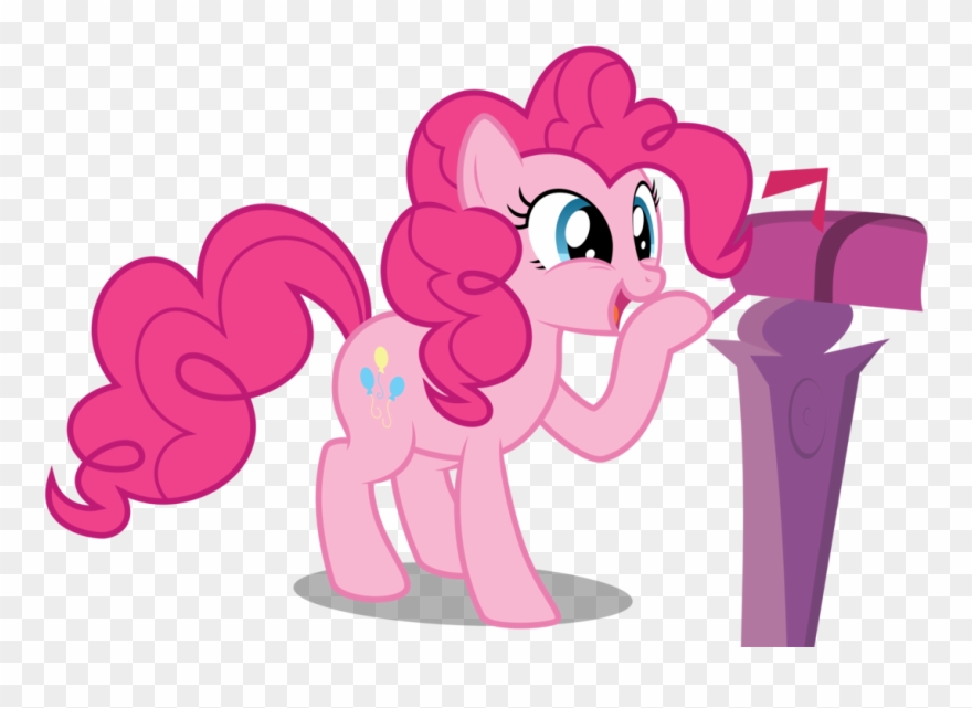 Pinkie Pie Smiling To - Pinkie Pie Mailbox Gif Clipart
