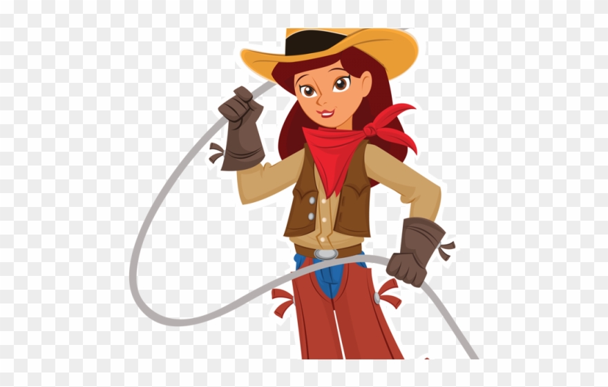 Cowboy Clipart Female - Fun Cheers For Classroom - Png Download