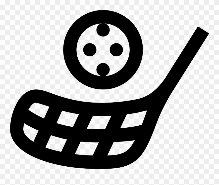 Clip Black And White Stock Icon Free Download Png - Floorball Icon Transparent Png