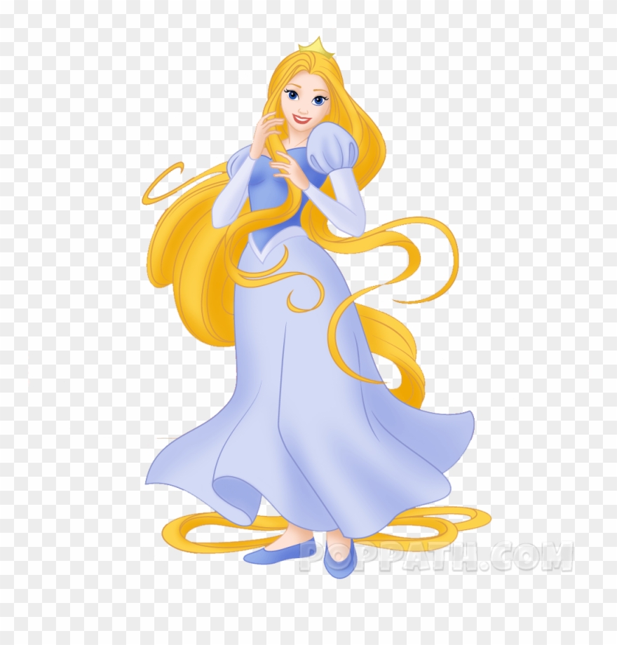 Play Slideshow - Princess With Long Hair Cartoon Clipart