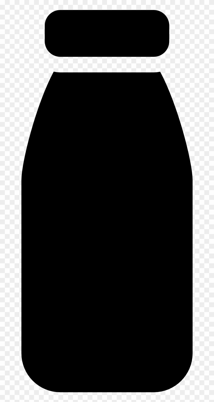 Milk Bottle Filled Icon - Png Иконка Молоко Clipart