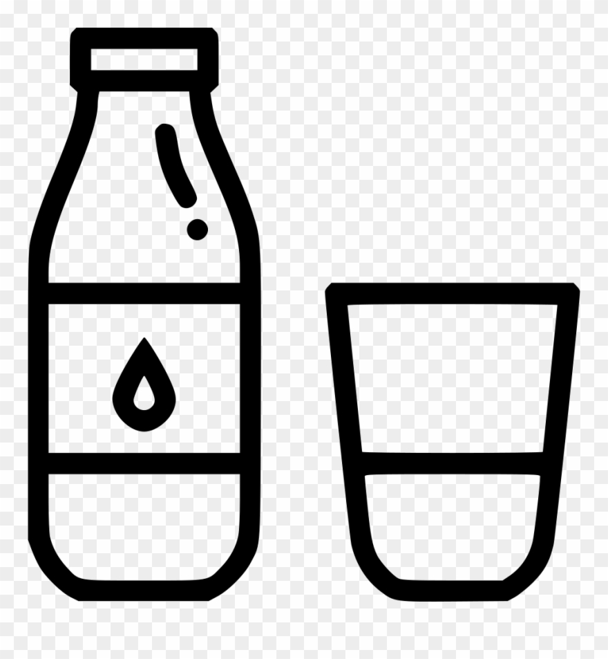 Milk Bottle Glass Comments - Drink Clipart