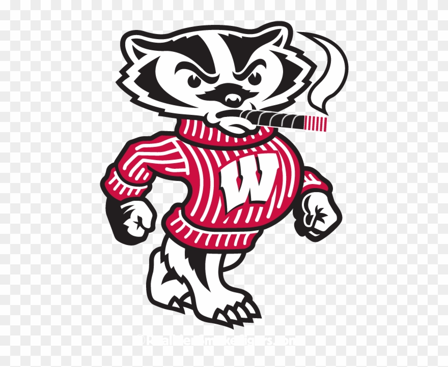 Perdomo - Wisconsin Badgers Logo Bucky Clipart