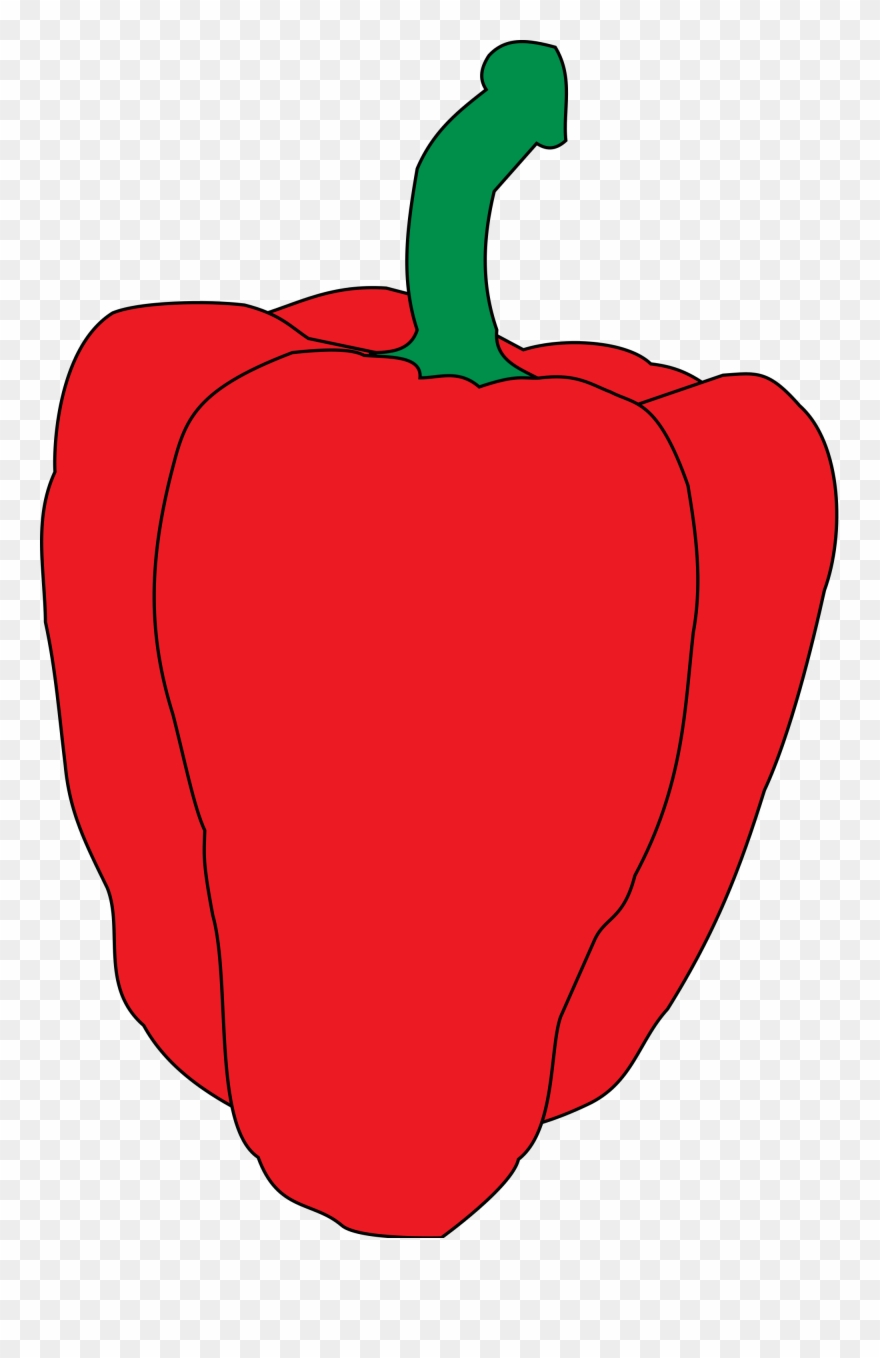 Teacher Apple Clipart 9, Buy Clip Art - Chile Morron Vector - Png Download