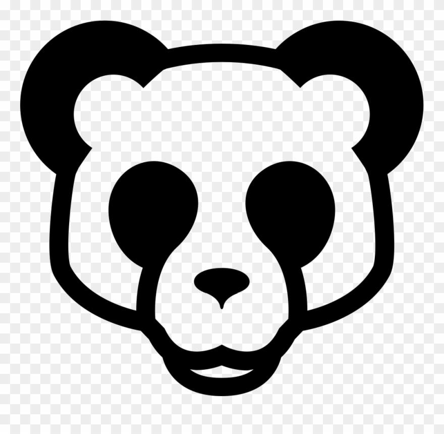 Bear Face Png - Panda Face Logo Png Clipart