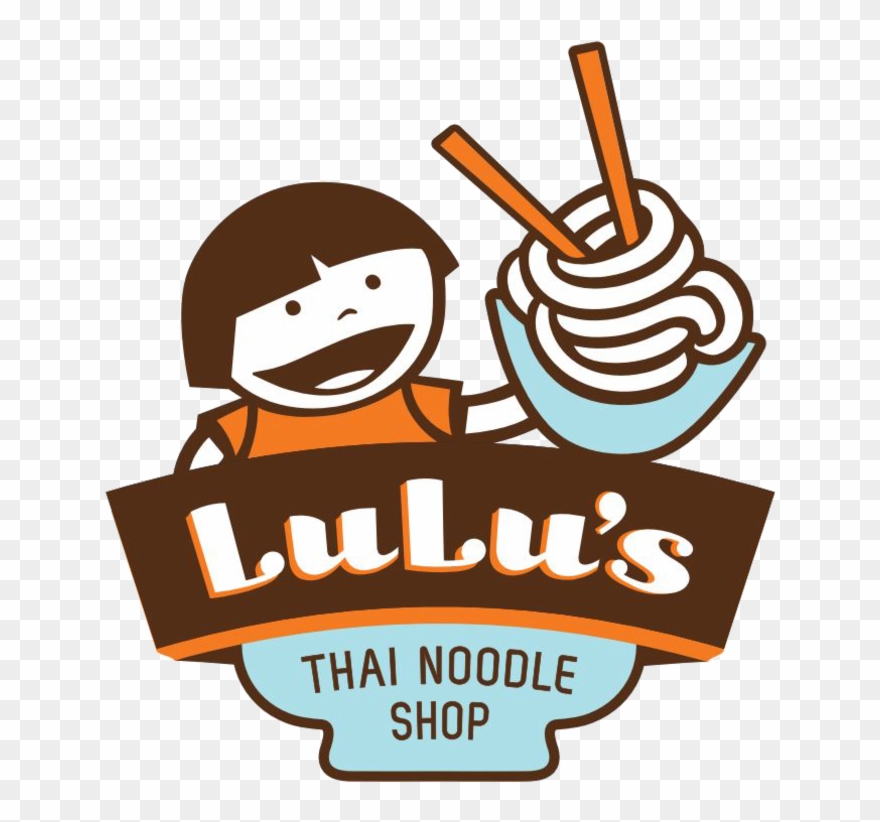 Graphic Black And White Stock Lulu S Noodle Shop Delivery - Lulu's Thai Noodle Shop Clipart