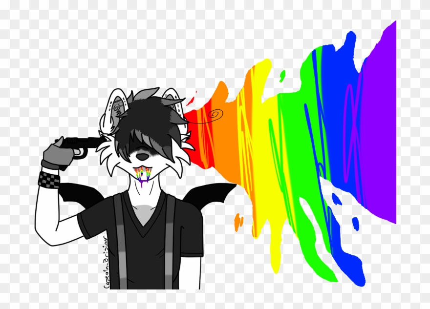 Colorful Suicide - Illustration Clipart