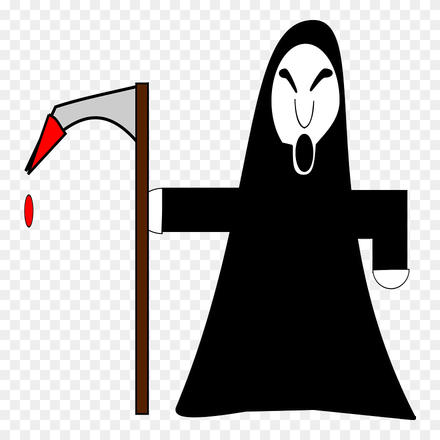 Grim Reaper Clipart Gream - Grim Reaper Png Cartoon Transparent Png
