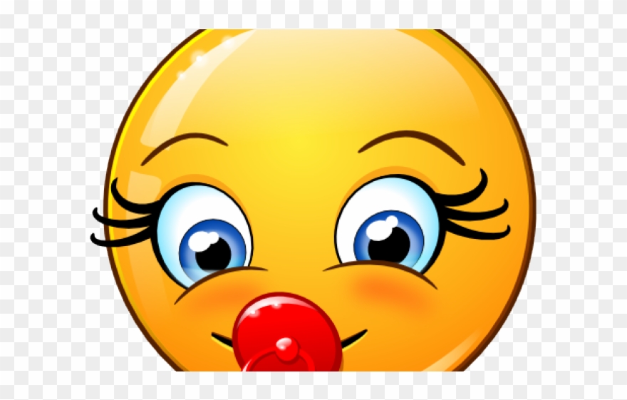 Baby Girl Emoticon Clipart