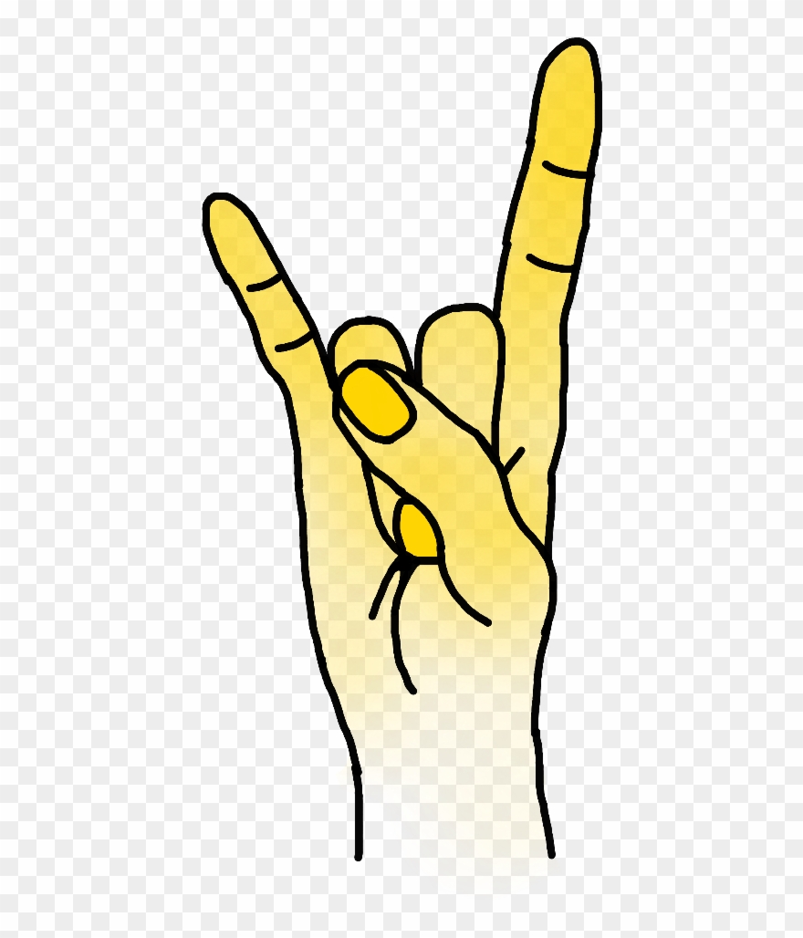 Hand Yellow Yolo Ftehands Ftehand Ftehandsigns - Yellow Clipart