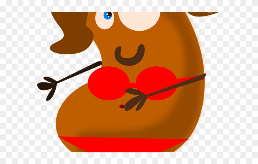 Single Clipart Jelly Bean - Cartoon Brown Bean - Png Download