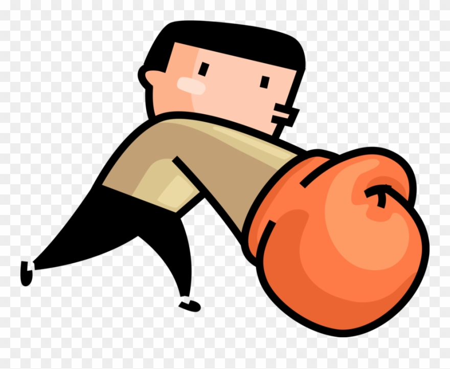 Vector Illustration Of Prizefighter Pugilist Boxer - Boxing Clipart
