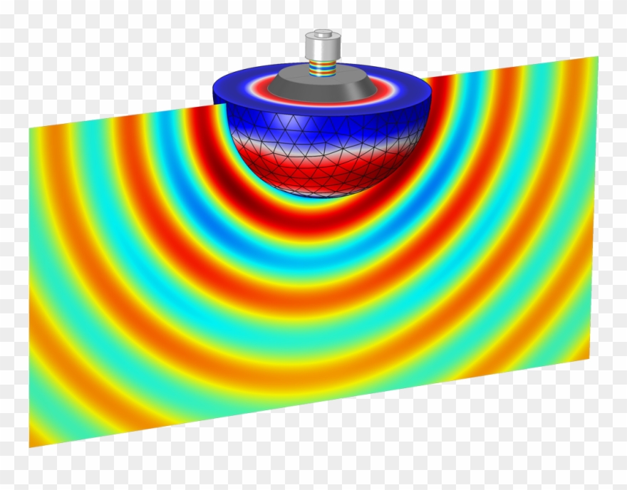A Comsol Model For Analyzing The Frequency Response - Comsol Acoustic Clipart