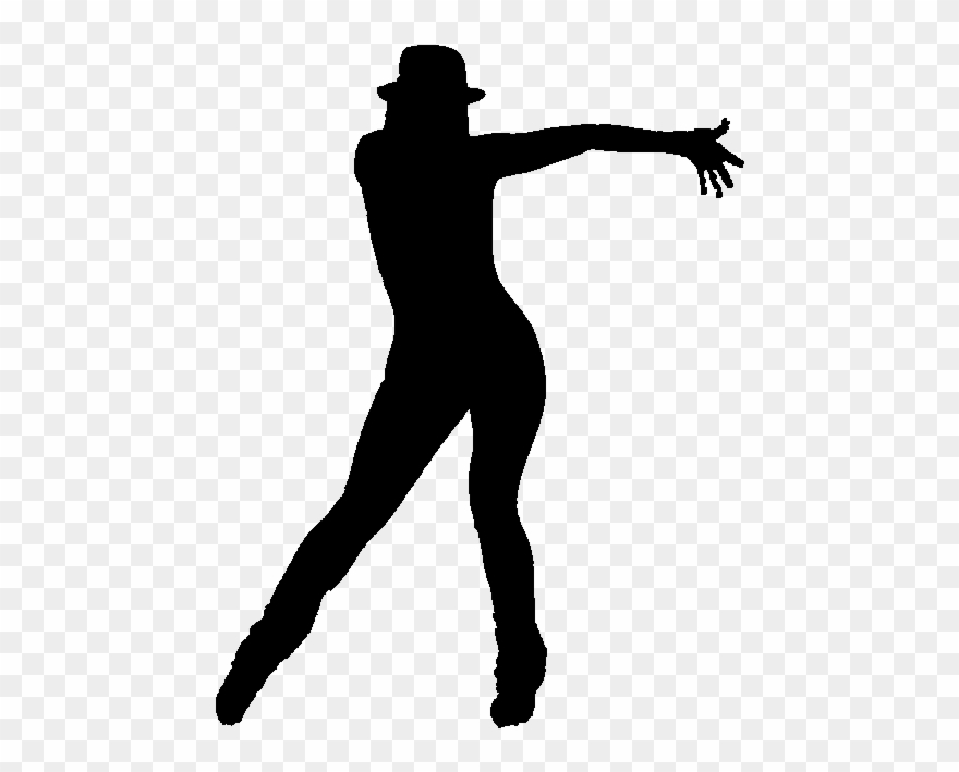 Broadway Dancer Silhouette - Tennis Player Silhouette Png Clipart