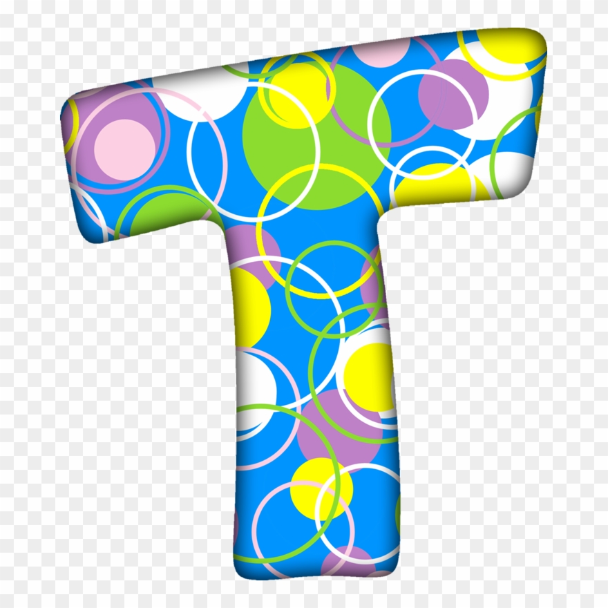 Terri ‿✿⁀○ Initial D, Letter T, Bubbles - Letter Clipart