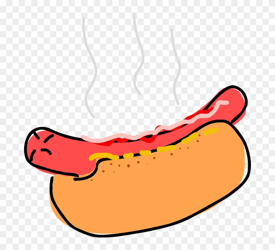 Cartoon Food Images 19, Buy Clip Art - Hot Dog - Png Download