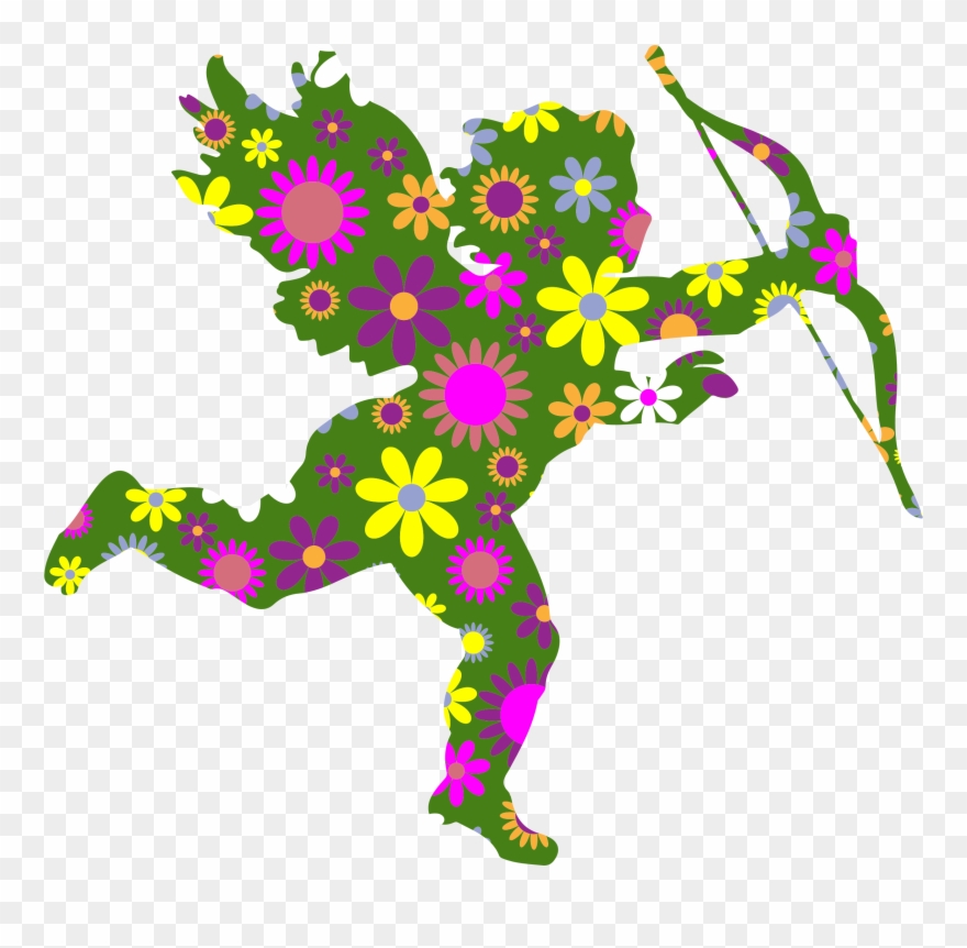 Big Image - Retro Blumenmuster - Siebzigerjahre Blumen-tapete Karte Clipart