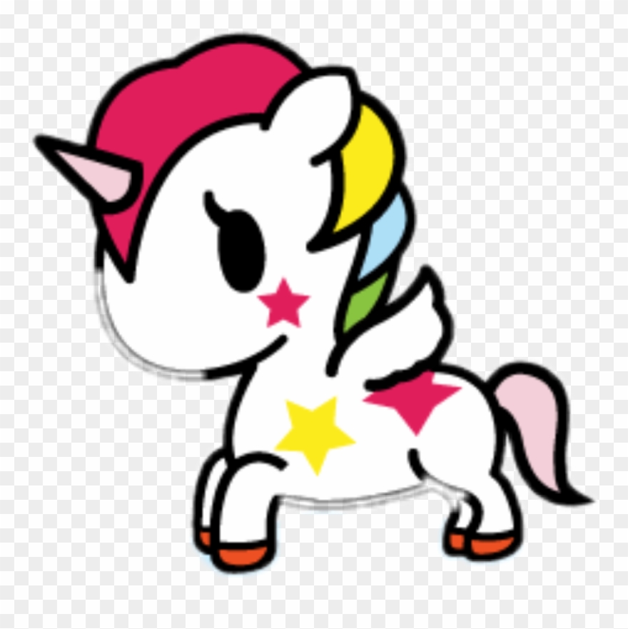 Tokidoki Unicorno Jumbo Sticker Clipart