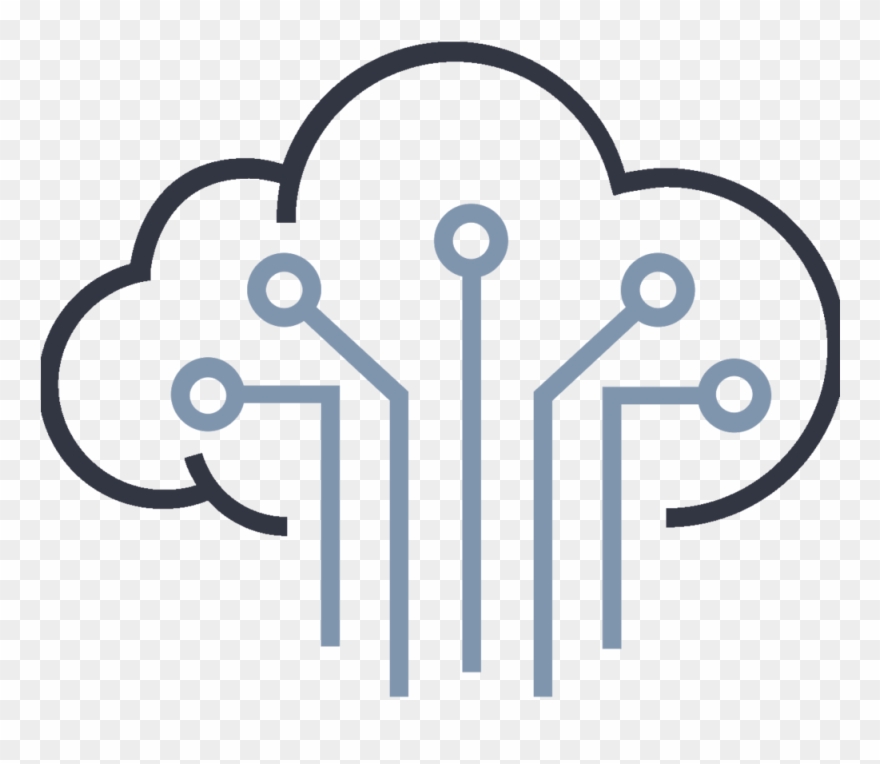Cloud Backup - Hub And Spoke Icon Clipart