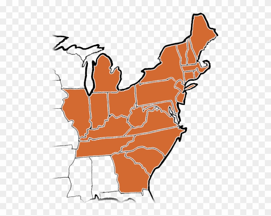 Shipping Map - United States Electoral College Clipart