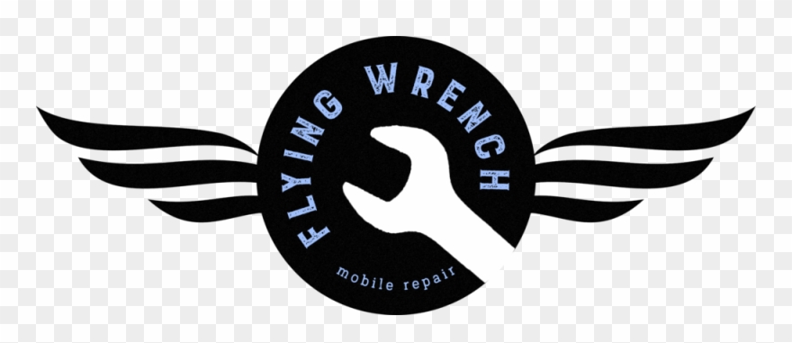 Flying Wrench Mobile Repair Logo - Portable Network Graphics Clipart