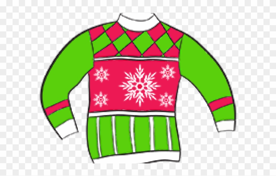 Crazy Clipart Sweater - Ugly Christmas Sweater Clipart No Background - Png Download