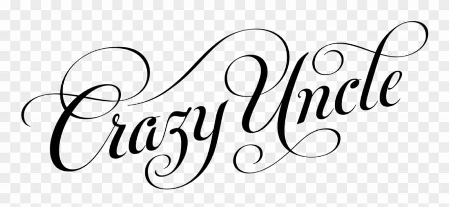 Crazyuncle Scriptlogo Black Format=1500w Clipart