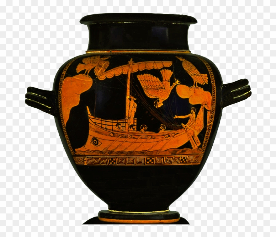 Homer's Odyssey - British Museum - 2400 Year Old Ship Clipart
