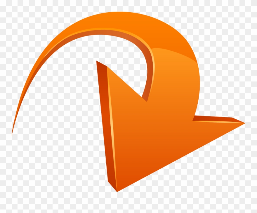 Curve Arrow Clip Art Three Dimensional Geometric - سهم Png Transparent Png