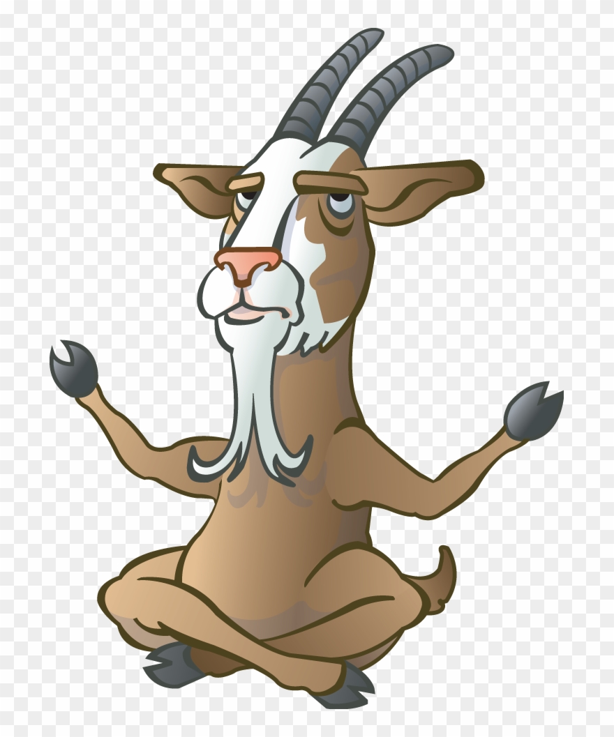 Billy Has Been On The Farm Since Time Began - Cartoon Goat Clipart
